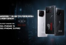 بتای اندروید 16 برای سری ROG Phone 9