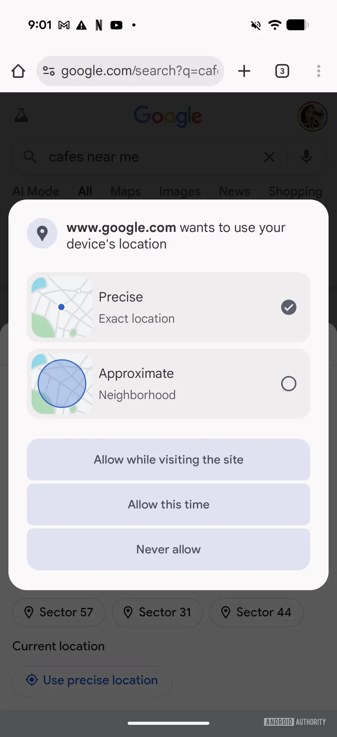کروم در اندروید