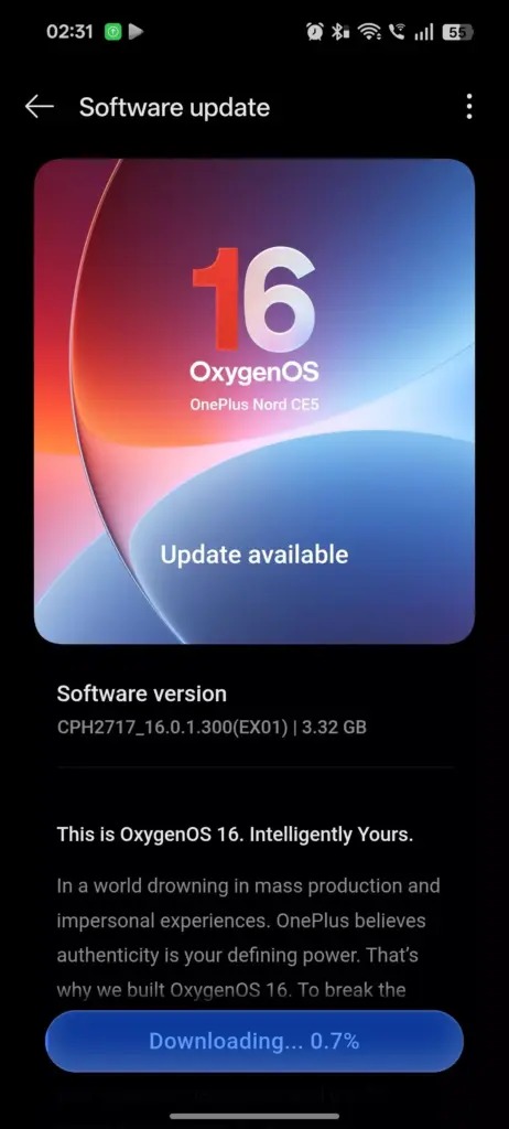 اندروید ۱۶ مبتنی بر OxygenOS 16