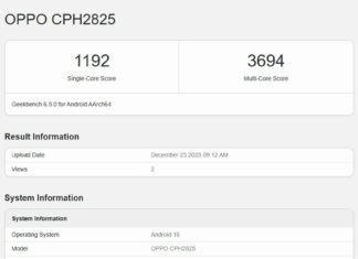 نسخه جهانی Oppo Reno 15 با اسنپدراگون 7 نسل 4 در گیکبنچ مشاهده شد اوپو گیک بنچ