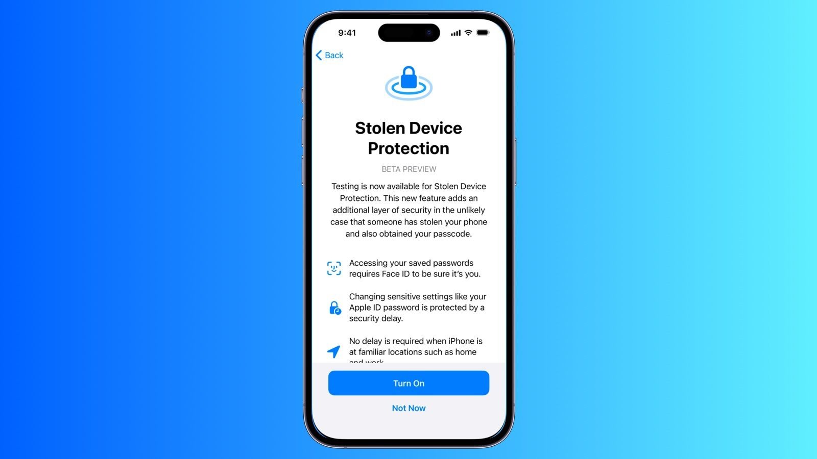 458652158456 قابلیت Stolen Device Protection
